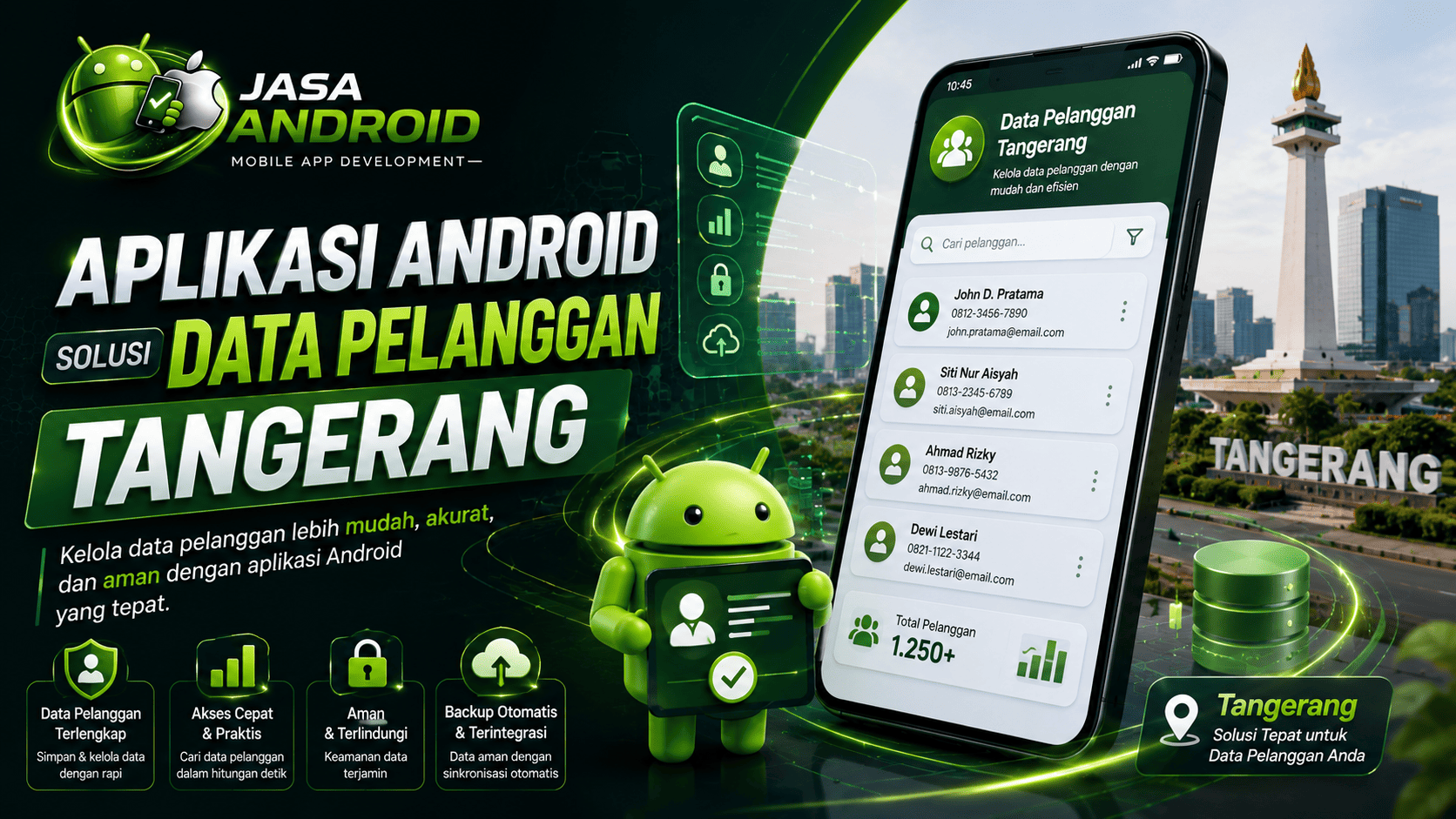 Jasa Pembuatan Aplikasi Android Solusi Data Pelanggan Tangerang: Cara Modern Mengelola Customer Secara Efisien dan Profesional